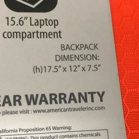 FILA Filatech Quill Backpack Daypack NWT - Picture 6 of 7